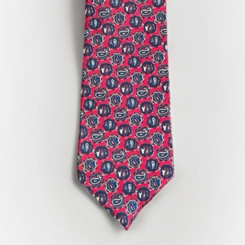 Vintage Christian Dior Tie 100% Silk - Iconic Motif, Excellent